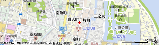三重県桑名市宮通周辺の地図