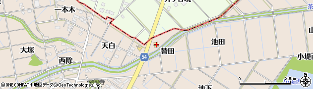 愛知県刈谷市井ケ谷町替田16周辺の地図