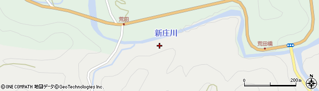 新庄川周辺の地図