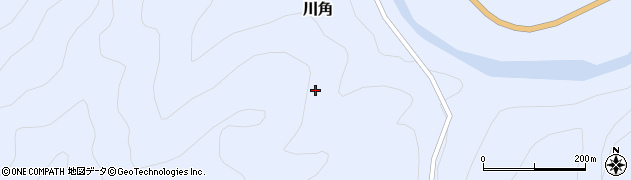 愛知県東栄町（北設楽郡）川角（前坂）周辺の地図