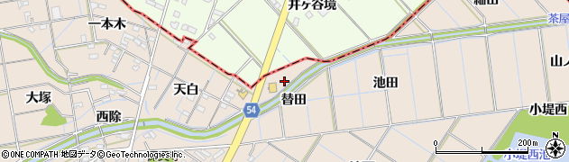 愛知県刈谷市井ケ谷町替田30周辺の地図
