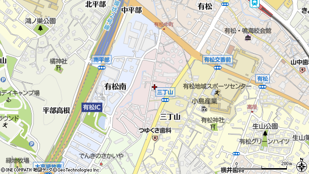 〒458-0902 愛知県名古屋市緑区有松三丁山の地図