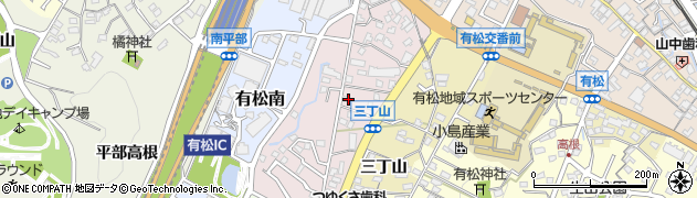 愛知県名古屋市緑区有松三丁山周辺の地図