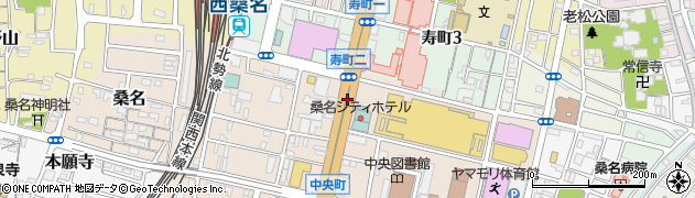 桑名シティホテル前周辺の地図