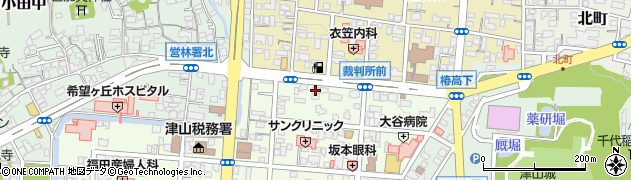 富山漢方薬品株式会社　津山営業所周辺の地図
