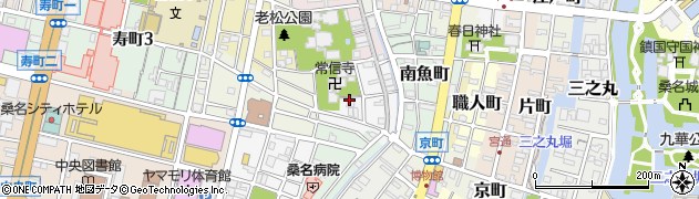 三重県桑名市南寺町周辺の地図
