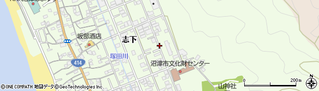 静岡県沼津市志下周辺の地図