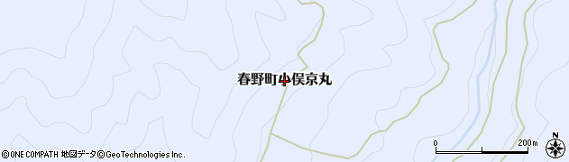 静岡県浜松市天竜区春野町小俣京丸周辺の地図