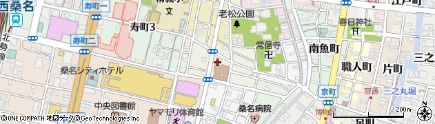 三重県桑名市常盤町周辺の地図