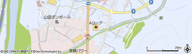 Ａコープ粟賀店周辺の地図