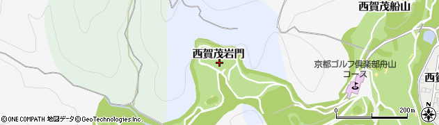京都府京都市北区西賀茂岩門周辺の地図