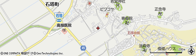 滋賀県東近江市石塔町1438周辺の地図