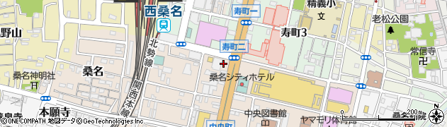 三重人 桑名店周辺の地図