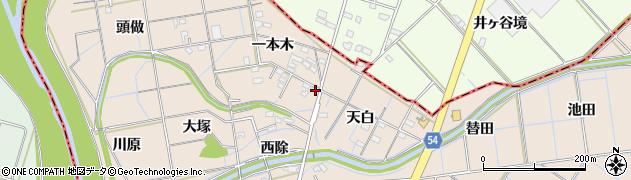 愛知県刈谷市井ケ谷町山ノ神周辺の地図