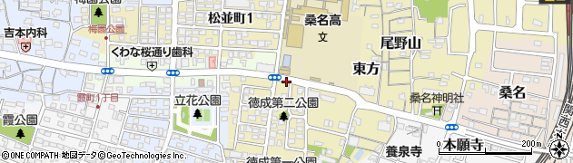 桑名高校前周辺の地図