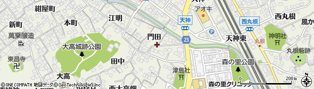 愛知県名古屋市緑区大高町門田周辺の地図