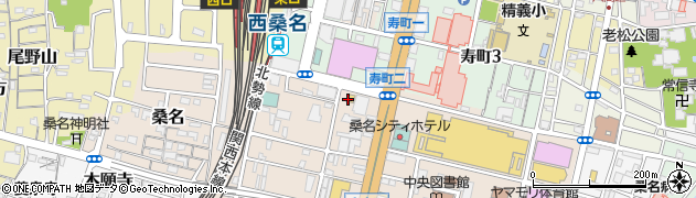 名大進学会桑名本部周辺の地図