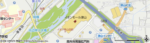 イオン津山店周辺の地図