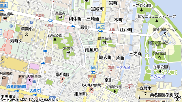 〒511-0088 三重県桑名市南魚町の地図