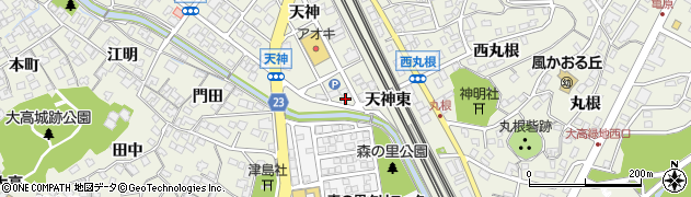 愛知県名古屋市緑区大高町天神43周辺の地図