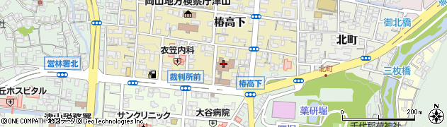 岡山県美作県民局健康福祉部・美作保健所　衛生課食品衛生班周辺の地図