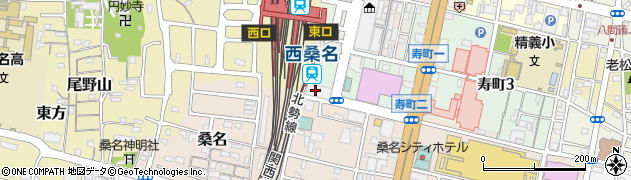 東進衛星予備校　桑名駅東校周辺の地図