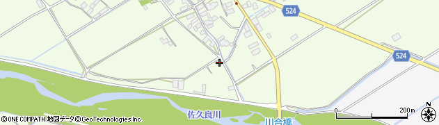 滋賀県東近江市川合町1728周辺の地図