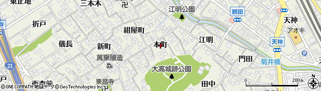 愛知県名古屋市緑区大高町本町周辺の地図