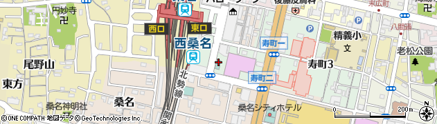 三交イン桑名駅前周辺の地図
