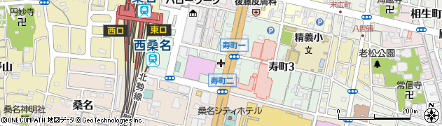 中京銀行桑名中央支店周辺の地図
