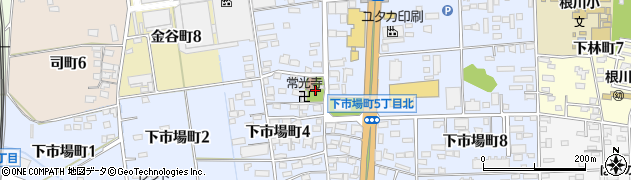 愛知県豊田市下市場町周辺の地図