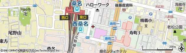 桑名三重信用金庫駅前支店周辺の地図