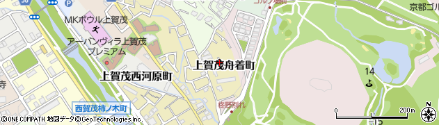 京都府京都市北区上賀茂舟着町周辺の地図