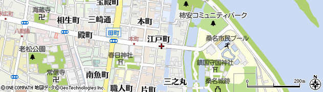 三重県桑名市江戸町周辺の地図
