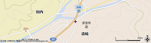 愛知県設楽町（北設楽郡）清崎（岩井）周辺の地図