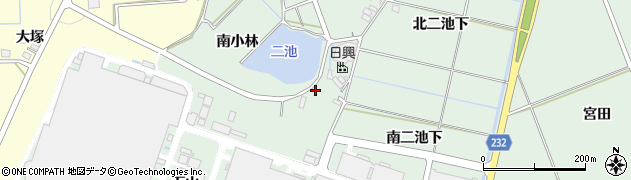 愛知県みよし市打越町（下山）周辺の地図