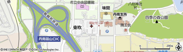 兵庫県丹波篠山市東吹1743-1周辺の地図