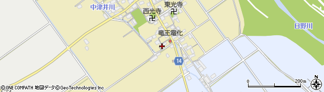 滋賀県蒲生郡竜王町川守581周辺の地図