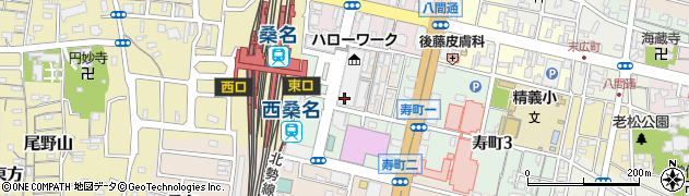 ローソン桑名駅前店周辺の地図
