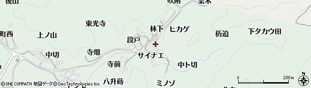 愛知県豊田市鍋田町（ヒカゲ）周辺の地図