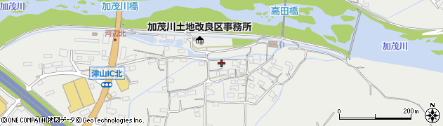 岡山県津山市河辺640周辺の地図