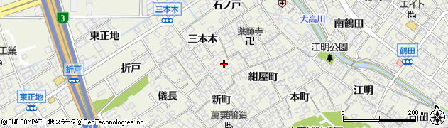 愛知県名古屋市緑区大高町三本木20周辺の地図