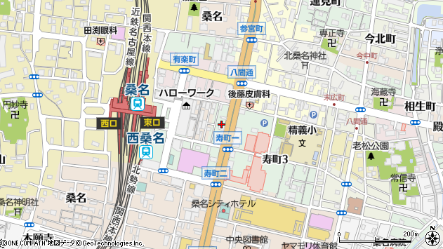 〒511-0061 三重県桑名市寿町の地図