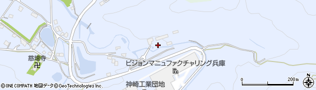 兵庫県神崎郡神河町中村1042周辺の地図