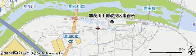 岡山県津山市河辺702周辺の地図