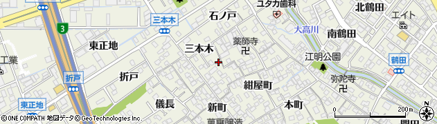愛知県名古屋市緑区大高町三本木17周辺の地図