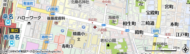 三十三銀行桑名中央支店周辺の地図
