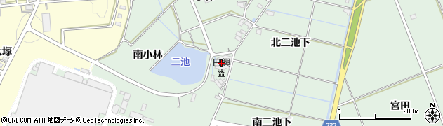 愛知県みよし市打越町（南小林）周辺の地図