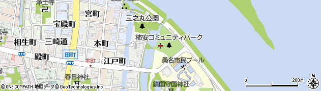 桑名市役所　都市整備部アセットマネジメント課吉之丸駐車場周辺の地図