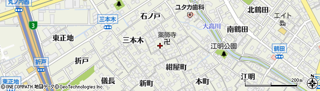 愛知県名古屋市緑区大高町三本木27周辺の地図